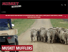 Tablet Screenshot of musketmufflers.com